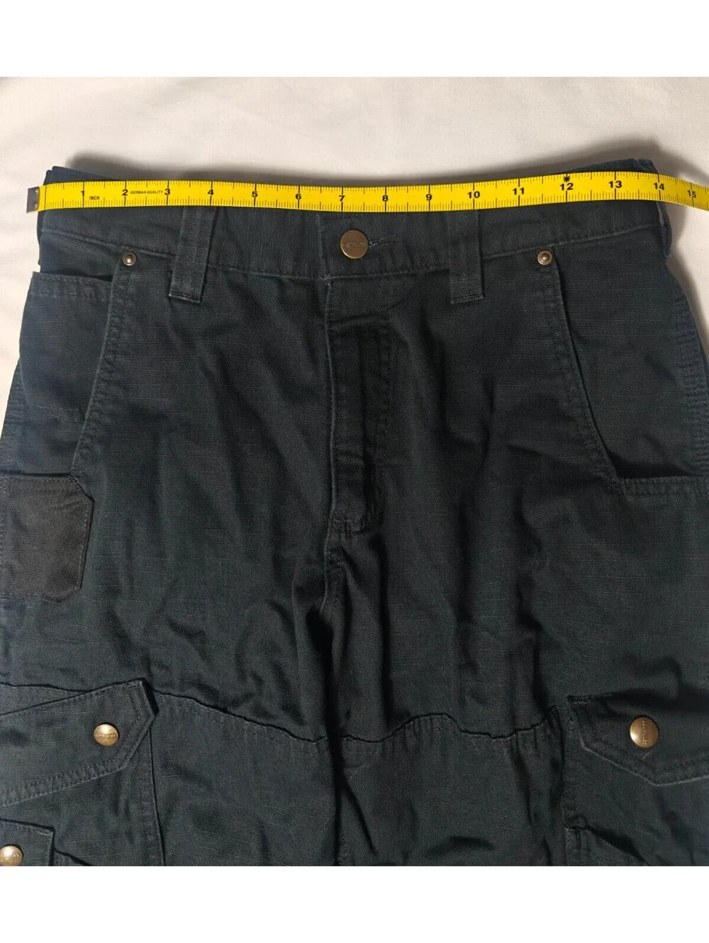 Carhartt B342 BLK Double Knee Ripstop Work Pants Black Cargo Carpenter NO TAG